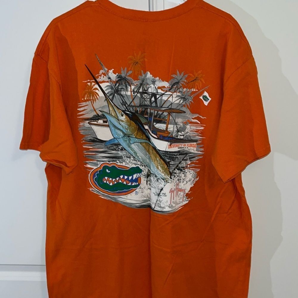 Guy Harvey Sailfish UF University Florida Gators Gainesville FL orange T-Shirt